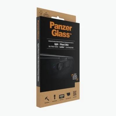 Screen Protector Iphone 13 Mini Camslider Case Friendly Antibacterial Panzerglass Privacy- Black
